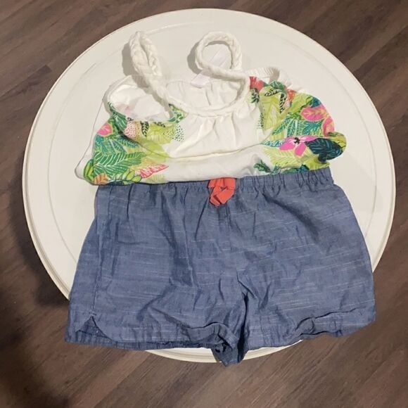 Cherokee. Girls shorts jumpsuit. Girls 5. - Picture 3 of 4